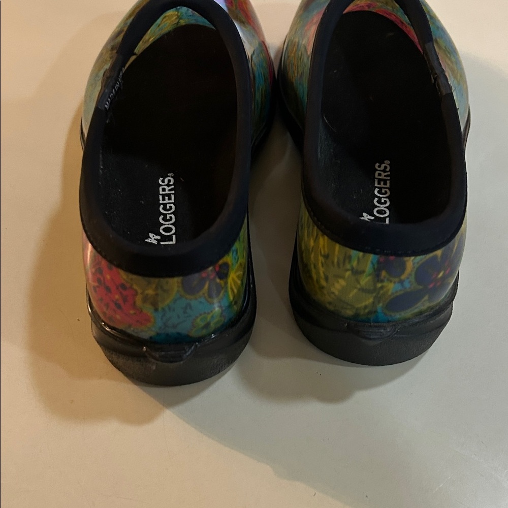 Sloggers size 9 Women's Floral waterproof garden farm rain shoes - Picture 7 of 7